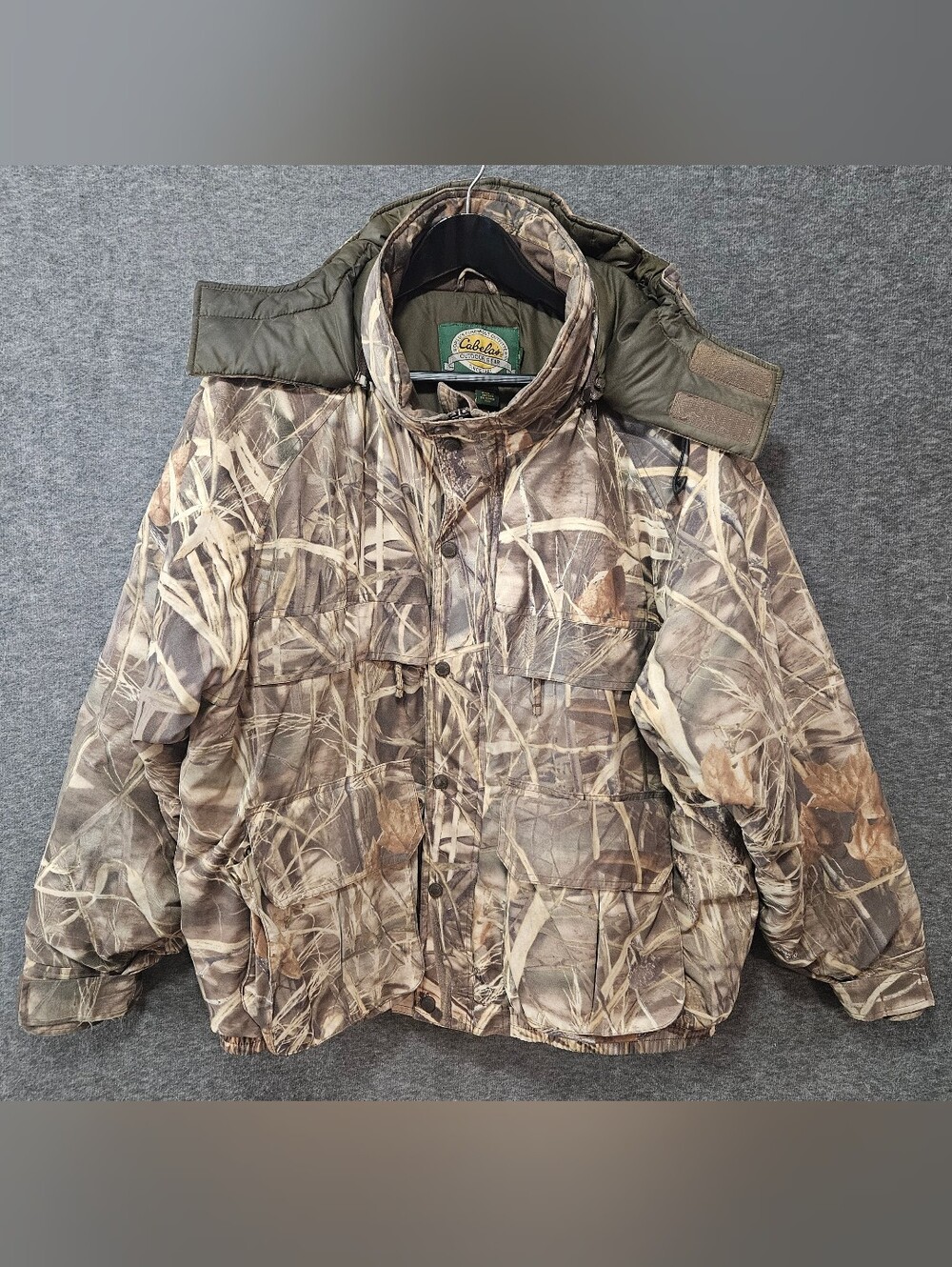 Cabela's Men's Realtree Camo Insulated Hunting Jacket/Parka. With Hood Size 2XL
